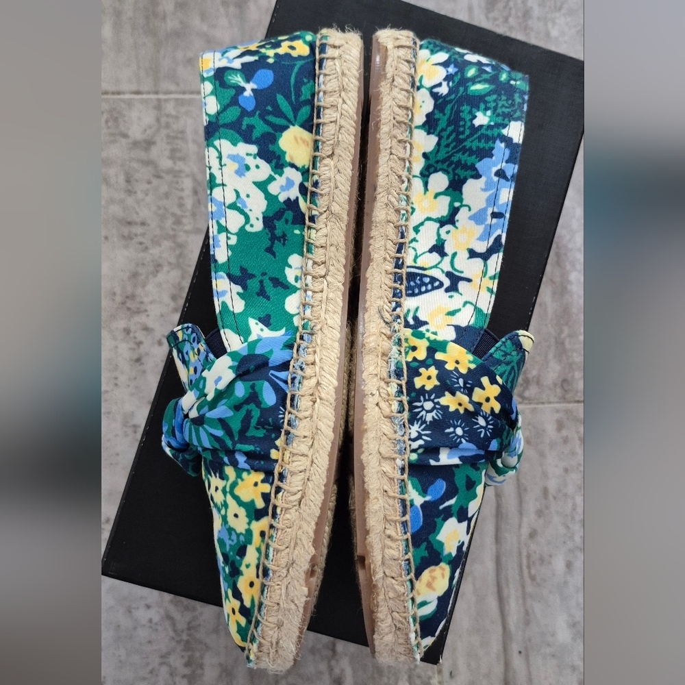 Talbots Floral Loafers - Blue and Yellow - Picture 2 of 5